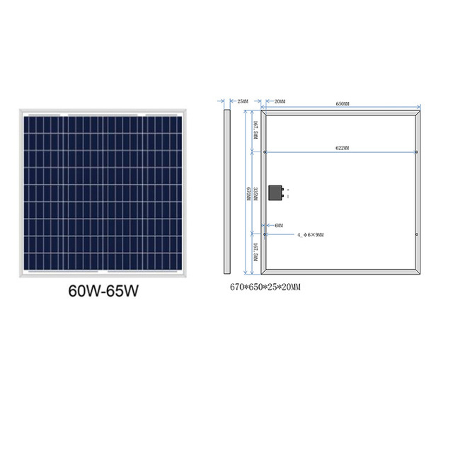 DSBsolar 30V60W Solar Panel By PAIDU